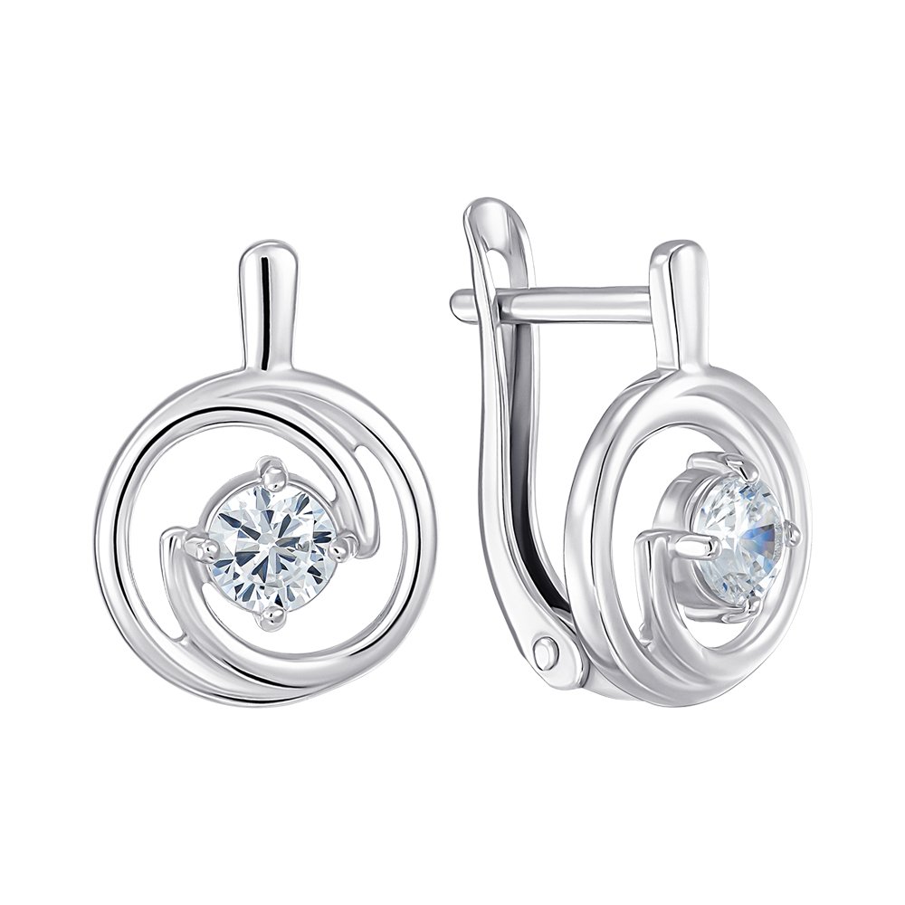 

Серьги из серебра с фианитами 000150657