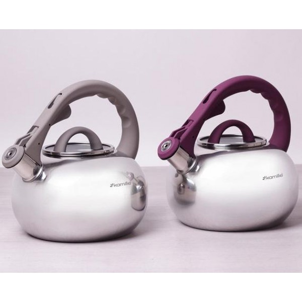 

Чайник Kamille Whistling Kettle-I 2.8л со свистком и стеклянной крышкой