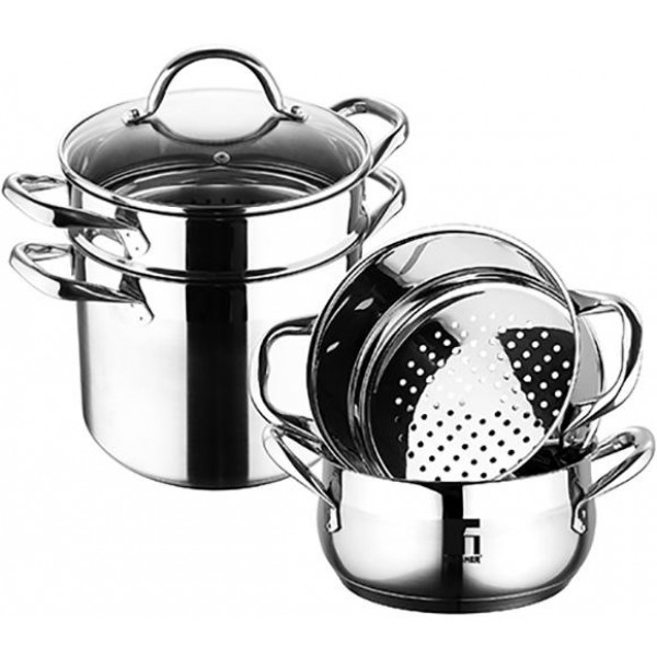 

Пароварка Bergner Gourmet 1-уровневая Ø16х21см из нержавеющей стали, 5л