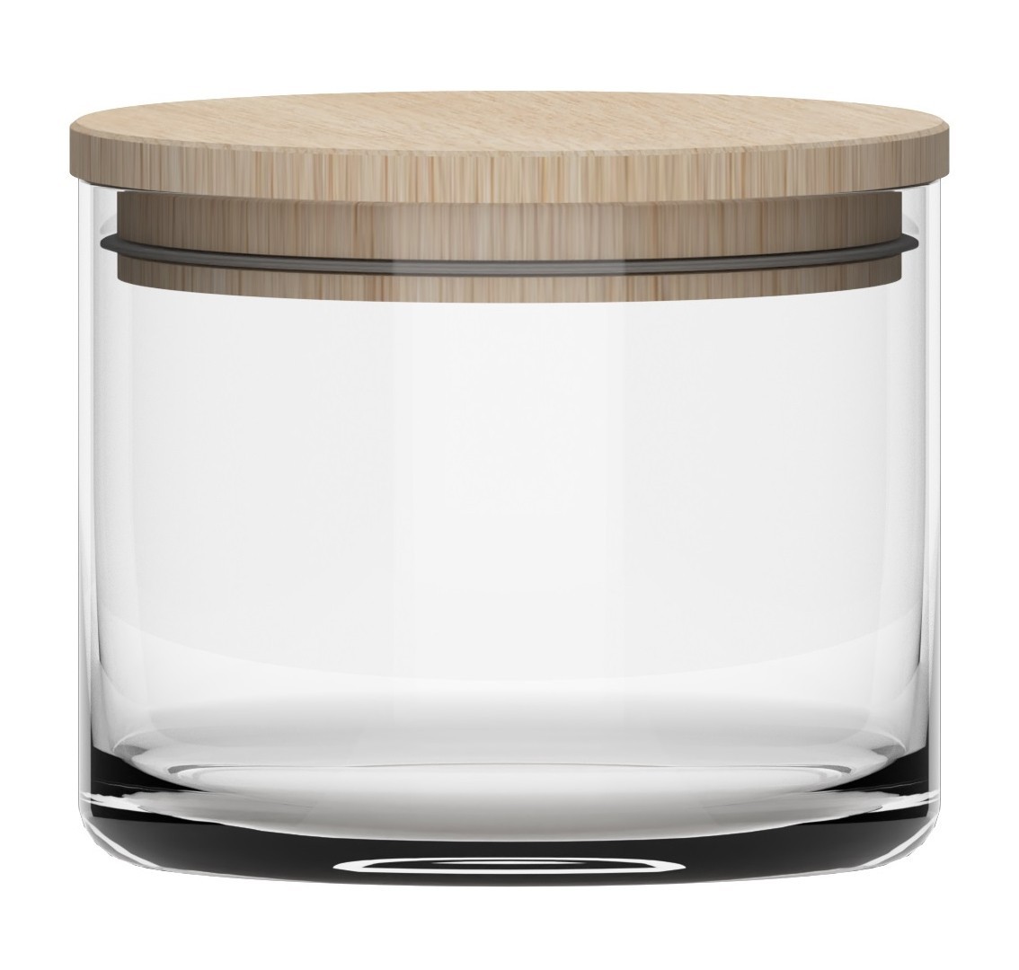 Банка для хранения с деревянной крышкой Trend Glass 400 мл (03-5528-00 ...