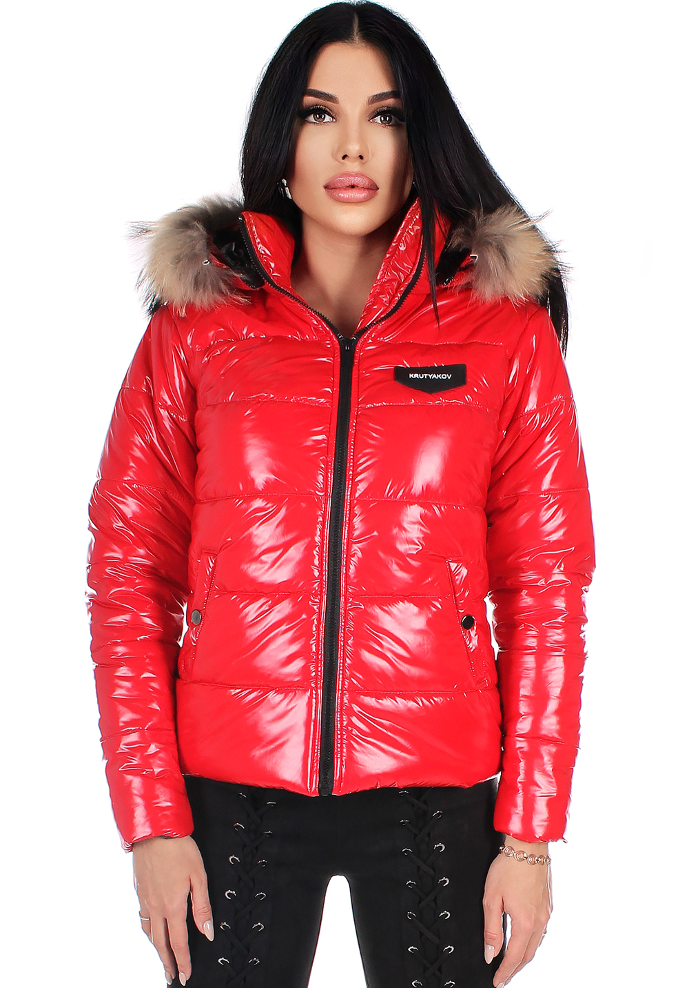 

Куртка жіноча Krutyakov GLOSS CLASSIC XXL червоний 2113727