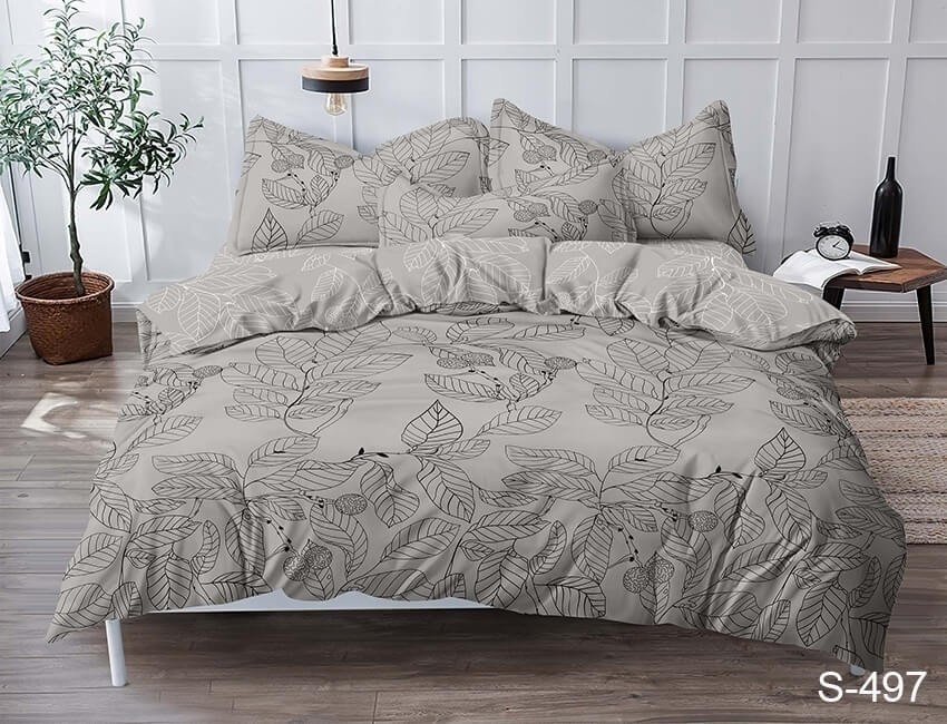 

Постельное белье сатин люкс TAG tekstil S497 Евро