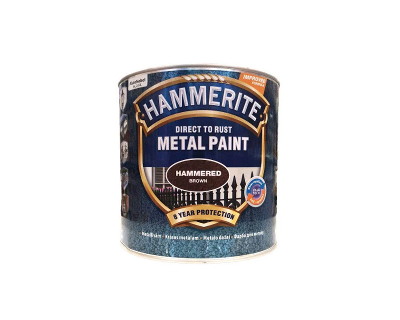 

Эмаль синтетическая HAMMERITE "МОЛОТКОВАЯ" антикоррозионная, коричневая, 0,25л