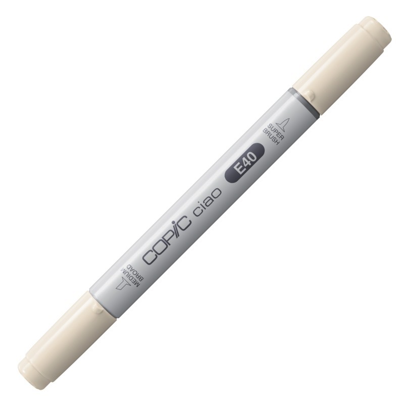 

Спиртовой маркер Copic Ciao №E-40 Brick white Серо-белый (22075115)