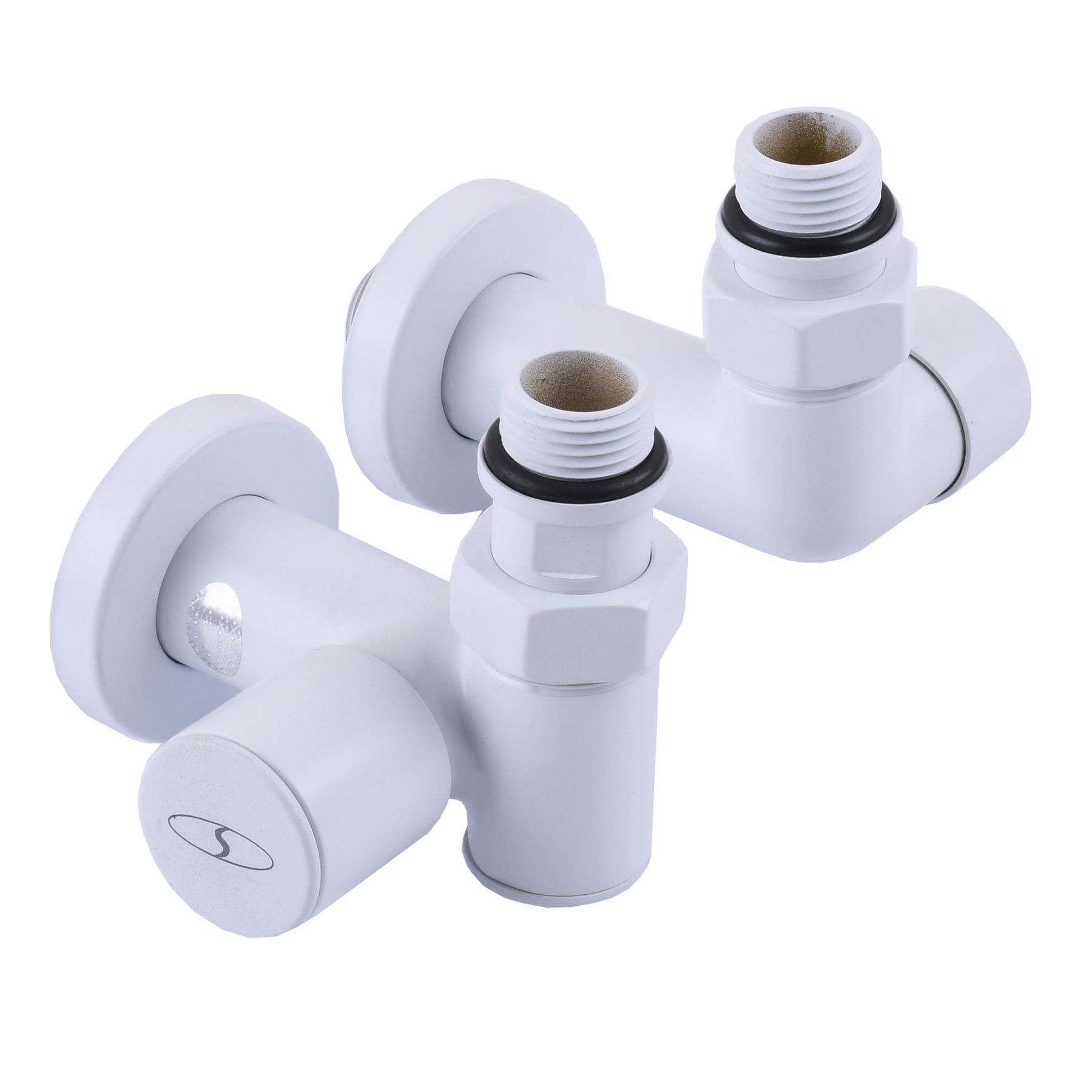 

Набір Кран вентильний кутовий з американкою SOLOMON LUX 1/2" WHITE 7777_TEN (2шт.)
