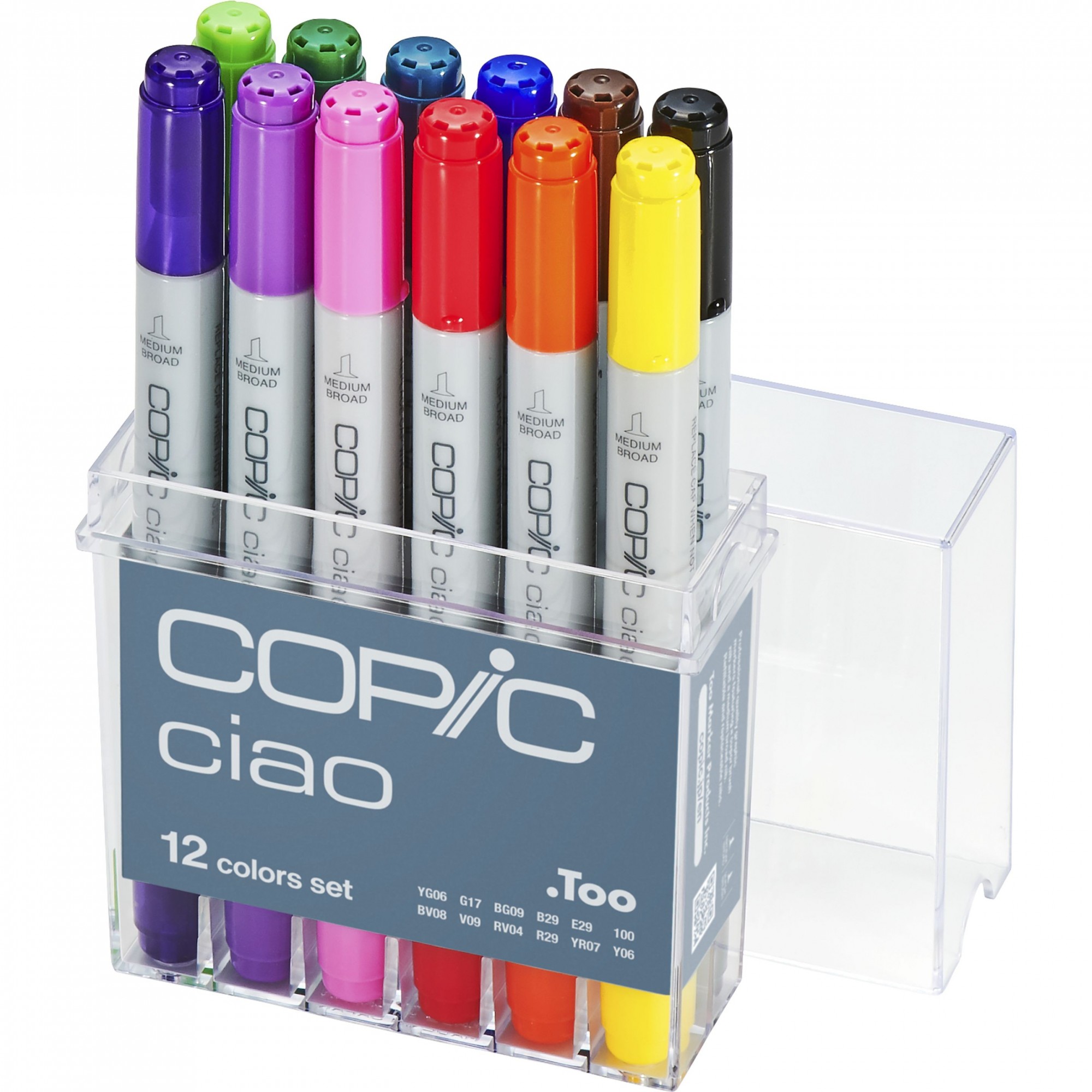 

Набор спиртовых маркеров Copic Ciao Set,12 шт. (22075312)