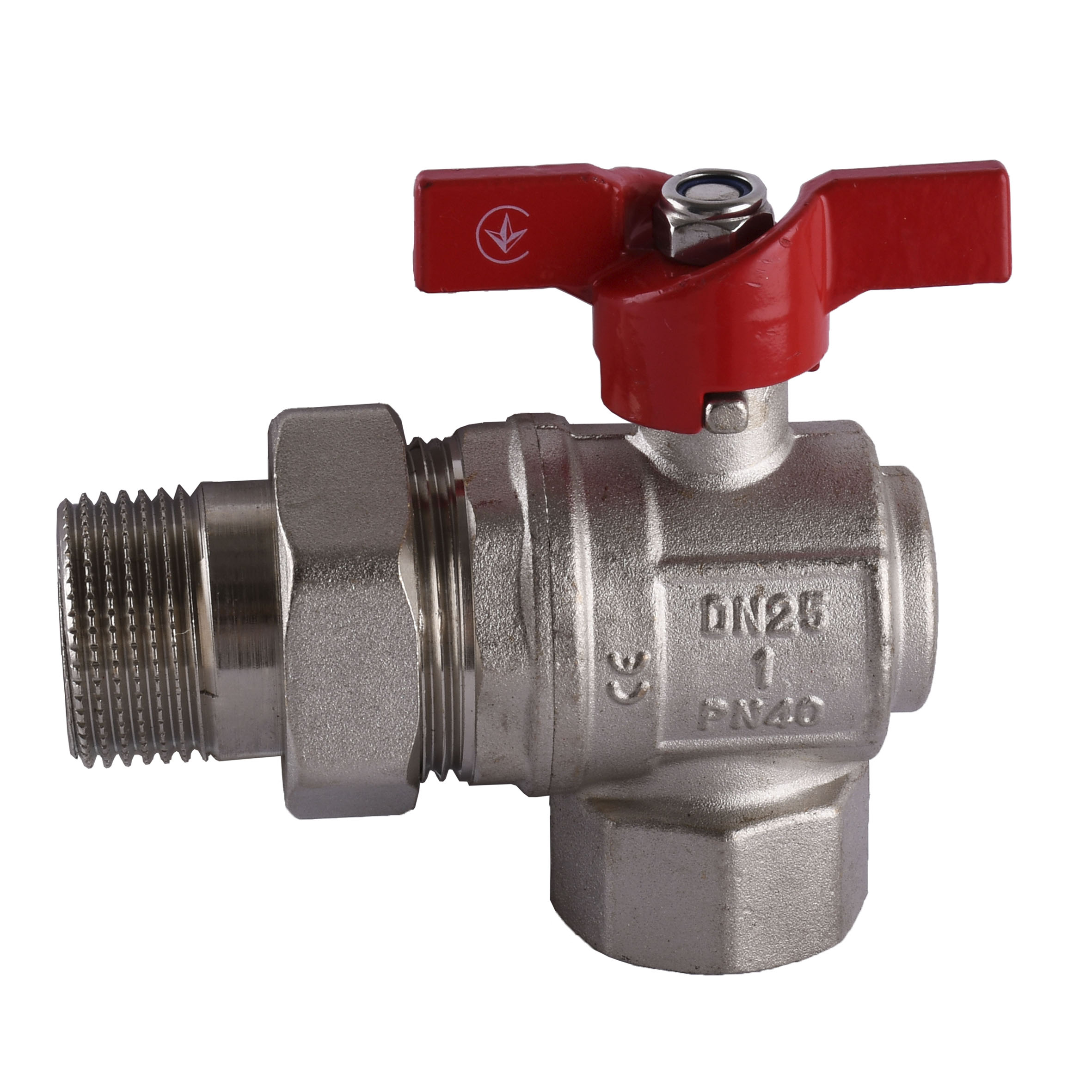 

Кран шаровый угловой с американкой SELBA 1" SL1543