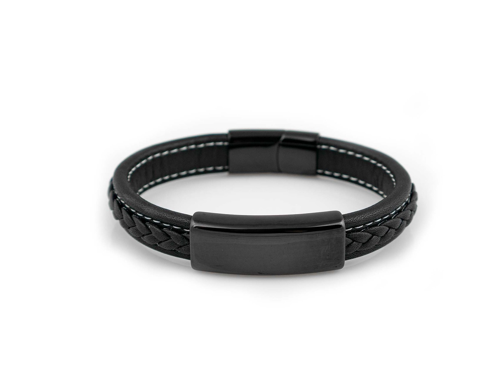 

Браслет Steel Story из медицинской стали 316L и экокожи BSK - 2140