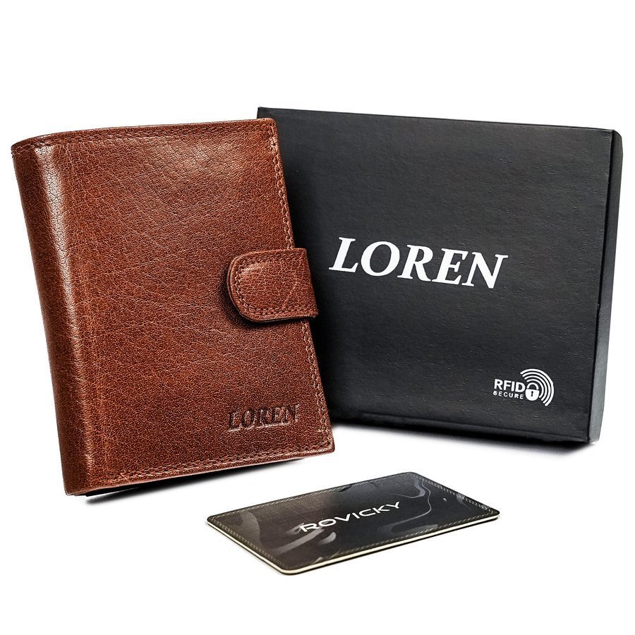 

Кошелек мужской Loren N4L-BFL-4754 Tan-Brown