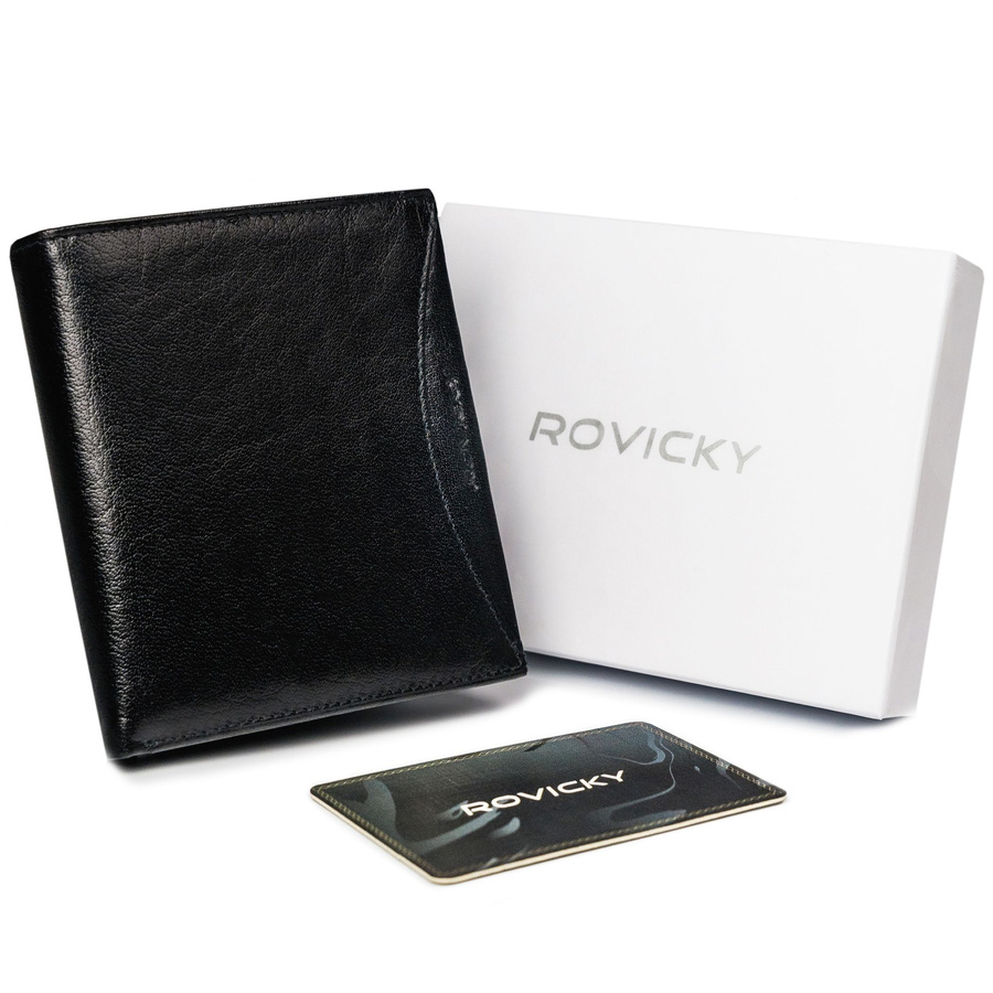

Кошелек мужской Rovicky 1552-03-BOR-1355 Black-Black