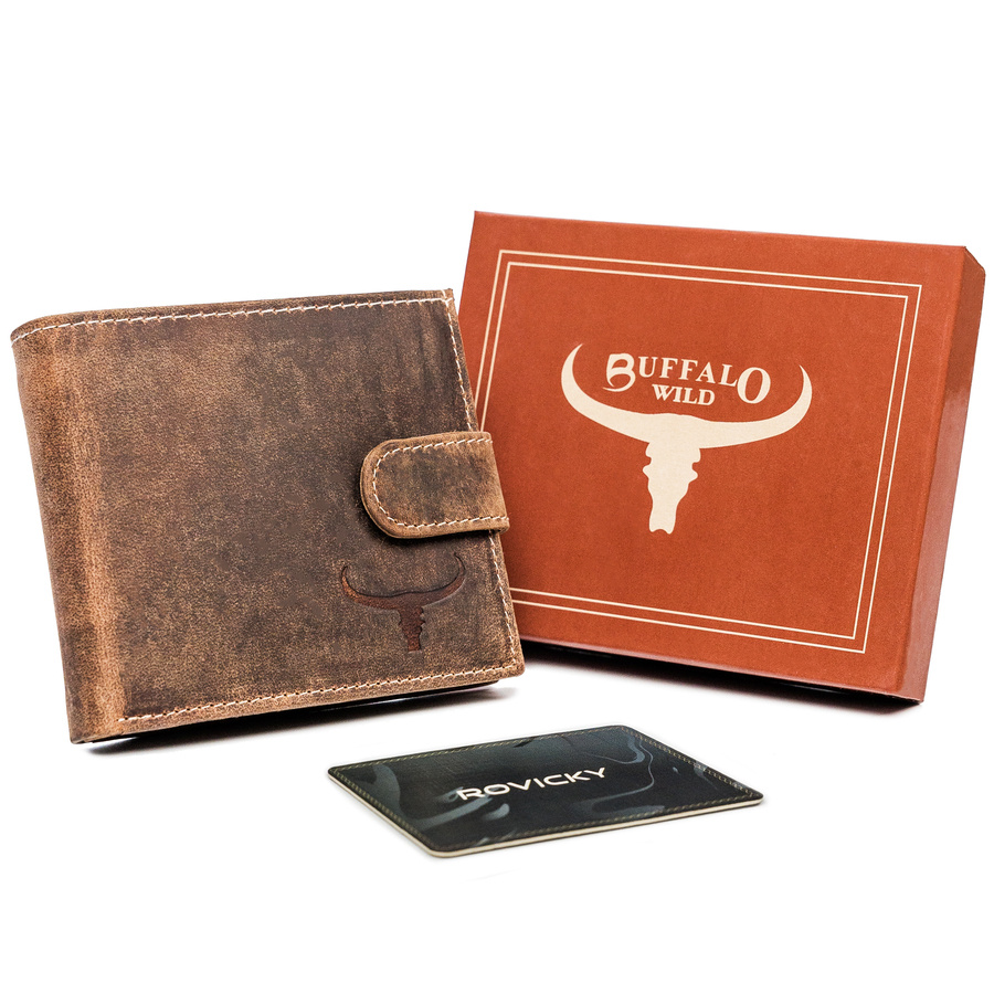 

Кошелек мужской Buffalo Wild RM-01L-BAW-T-1372 Brown