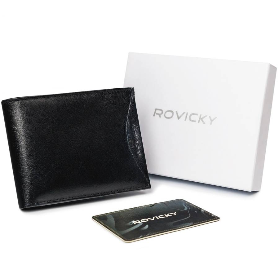 

Кошелек мужской Rovicky 1531-03-BOR-1201 Black-Black