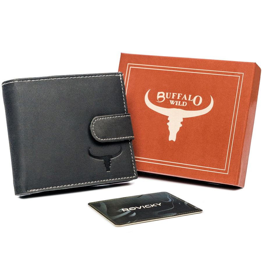 

Кошелек мужской Buffalo Wild RM-01L-BAW-T-1365 Black