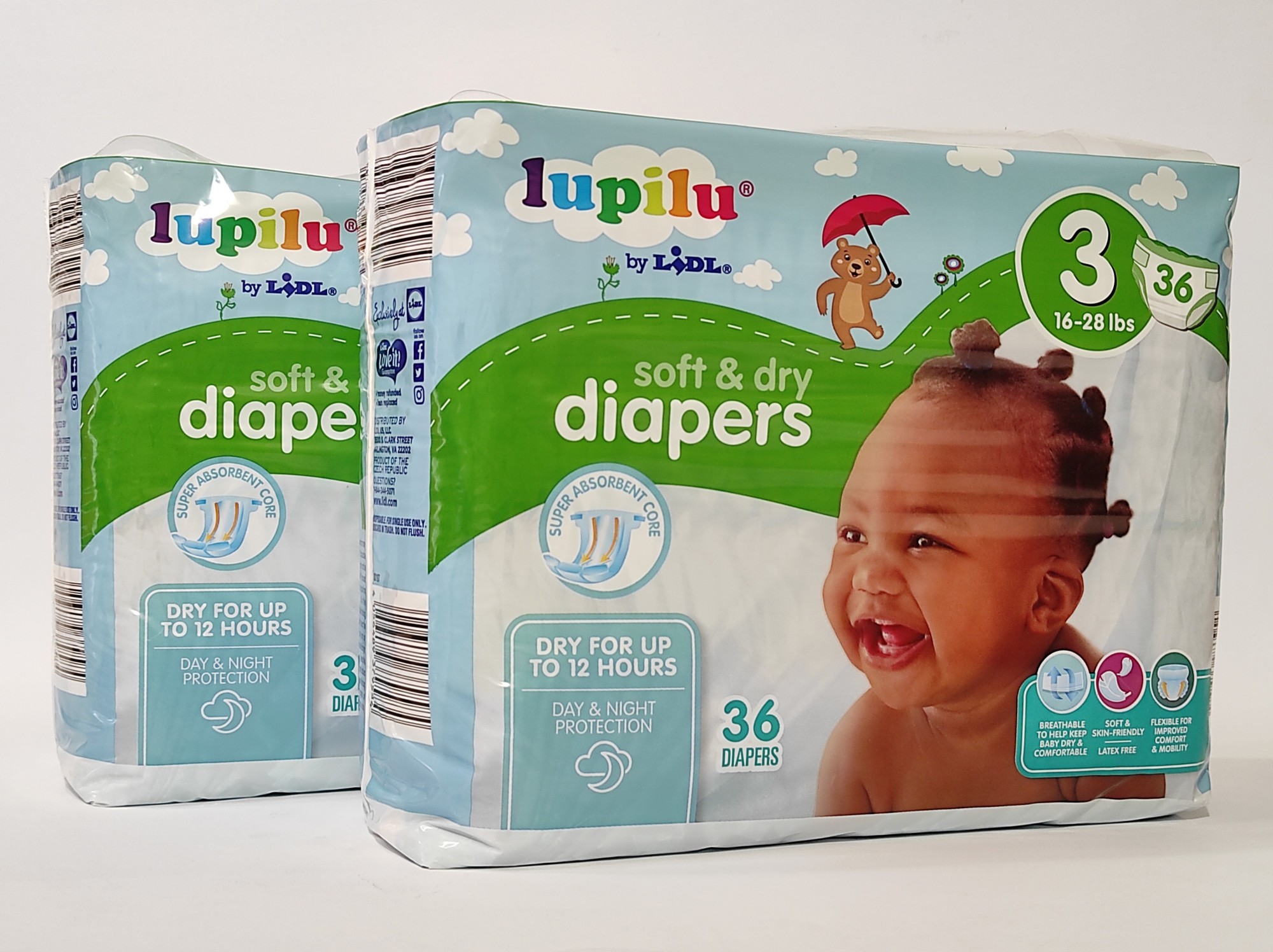 

Підгузки Lupilu soft & dry розмір 3 , Вага 7-12 кг , 144 шт