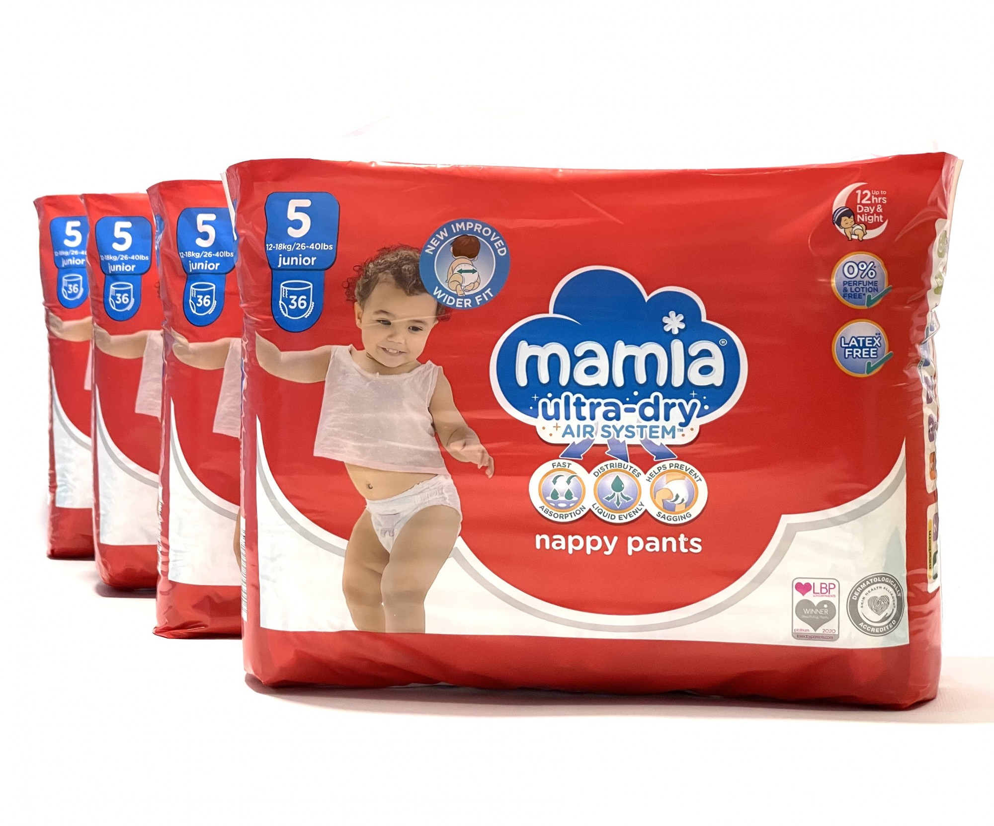 

Підгузки-трусики Mamia Розмір 5, 12-18 кг, 108 шт