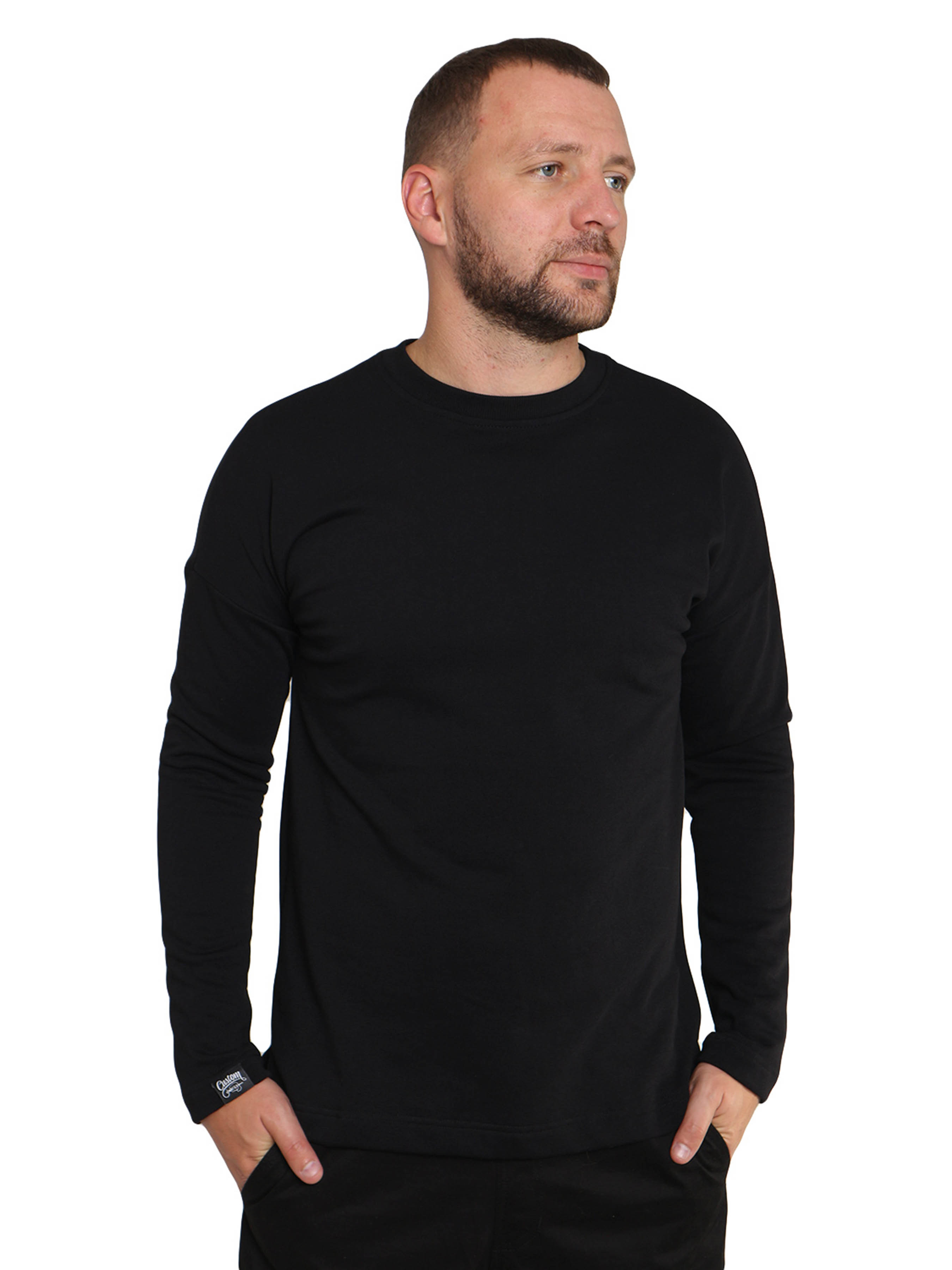 

Світшот без начосу Custom Wear чорний, Світшот без начосу Custom Wear чорний XS