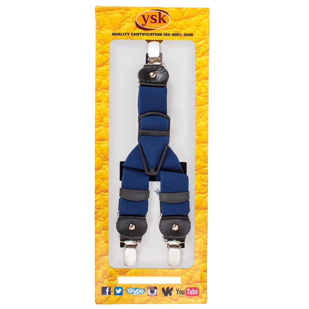 

Мужские подтяжки 120х3 см YSK Синий
