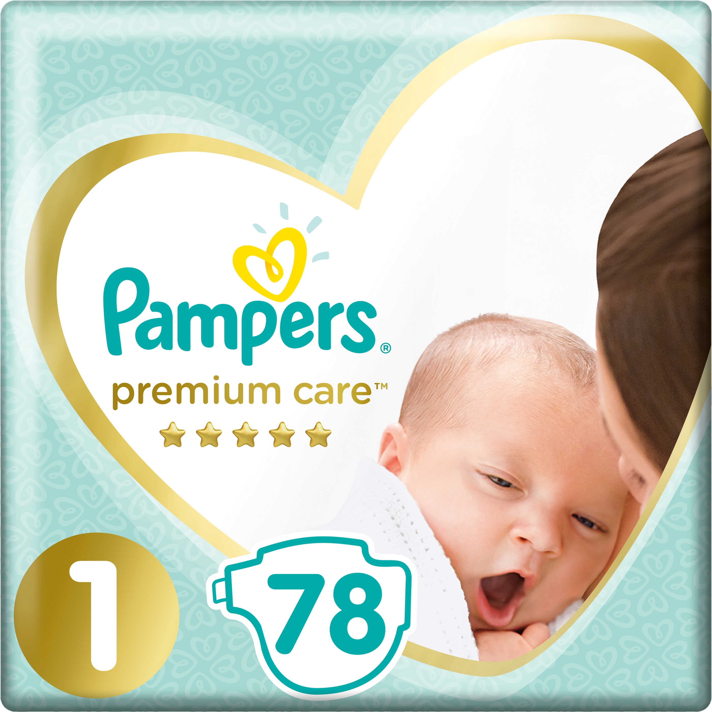 

Подгузники Premium Care 1 78шт Pampers (8001841104836) (104836)