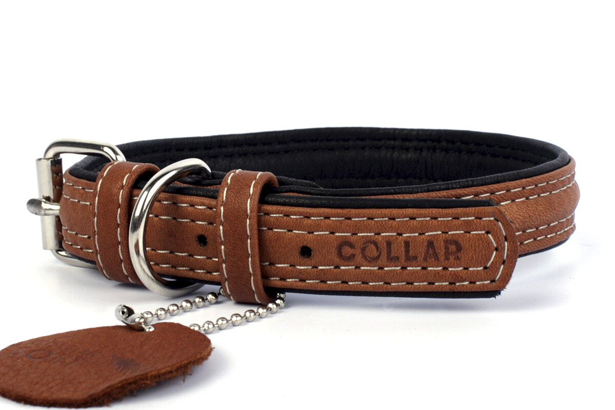 

Ошейник CoLLaR SOFT коричневый верх (ширина 20мм, длина 30-39см)