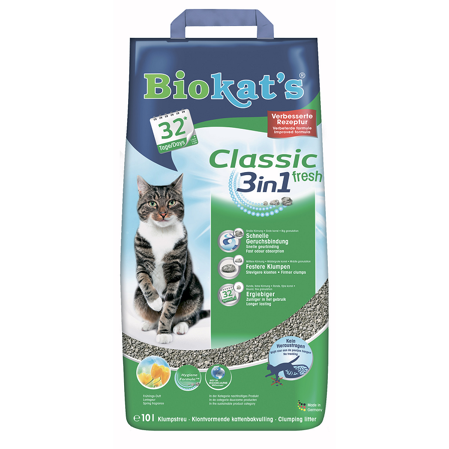 

Песок для кошачьего туалета Biokats Fresh (3in1) 10л