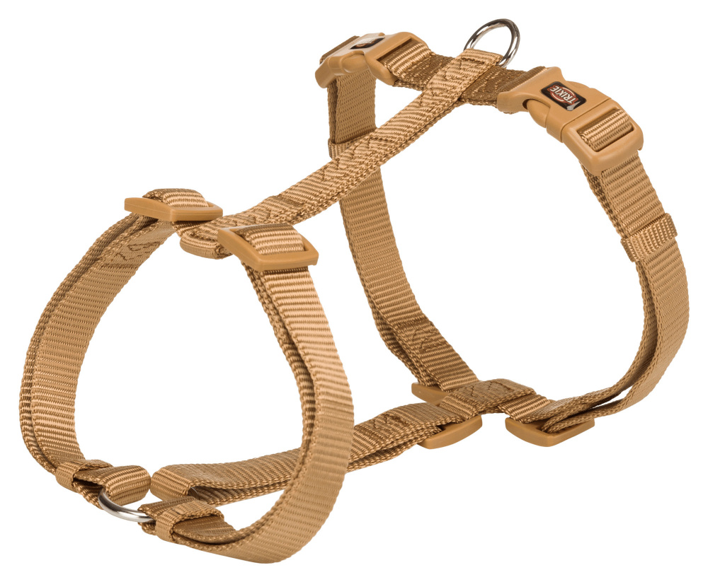

Шлея-восьмерка Premium нейлон, L–XL: 75–120cm/25мм, карамель