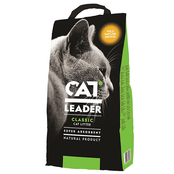 

Кэт Лидер (CAT LEADER) с WILD NATURE супер-впитывающий наполнитель в кошачий туалет, 10 кг.