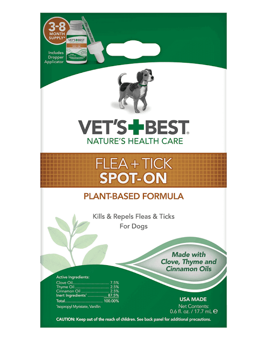 

Капли от блох и клещей VET`S BEST Flea&Tick Spot On 17,7 мл
