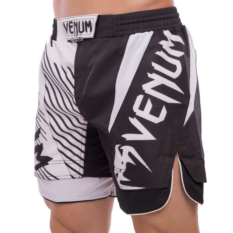 

Шорты MMA для единоборств VENUM CO-130 (р-р S, черный-белый)