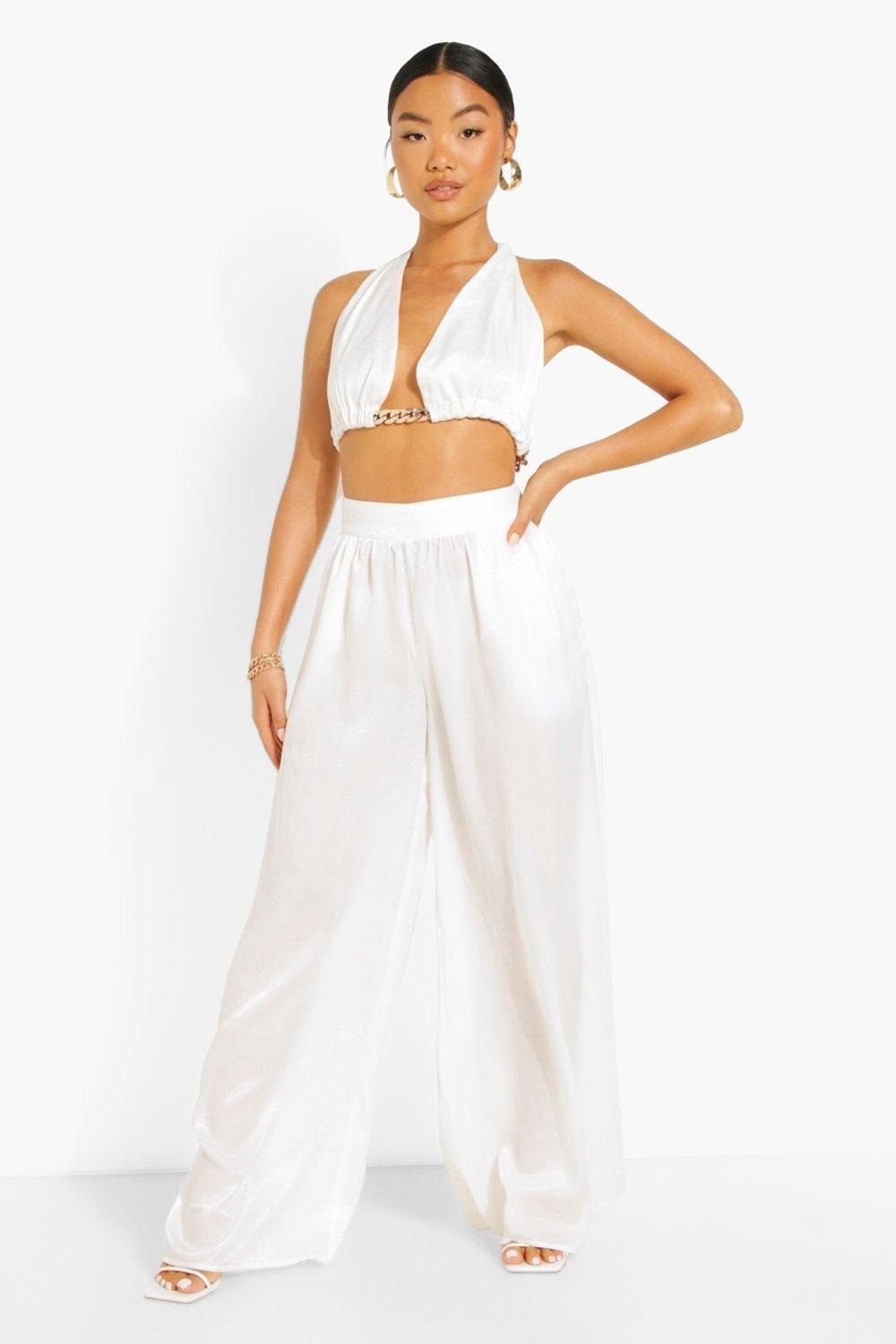 

Брюки Boohoo  белый 8527123004461, Брюки Boohoo S белый 8527123004461