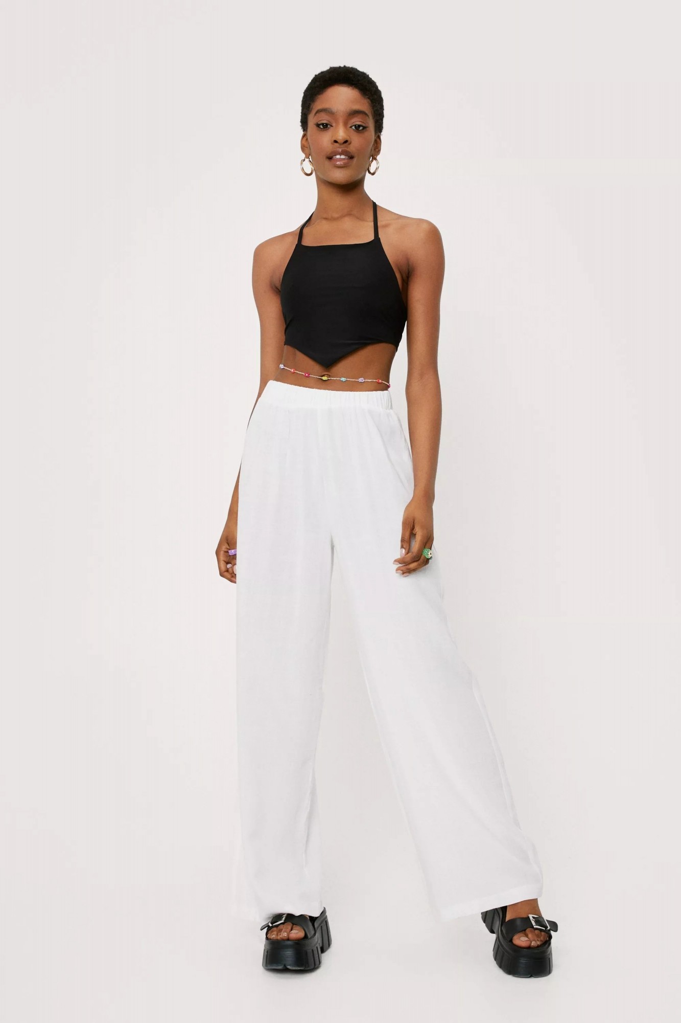 

Брюки Nastygal  белый 8527123004492, Брюки Nastygal 32 белый 8527123004492