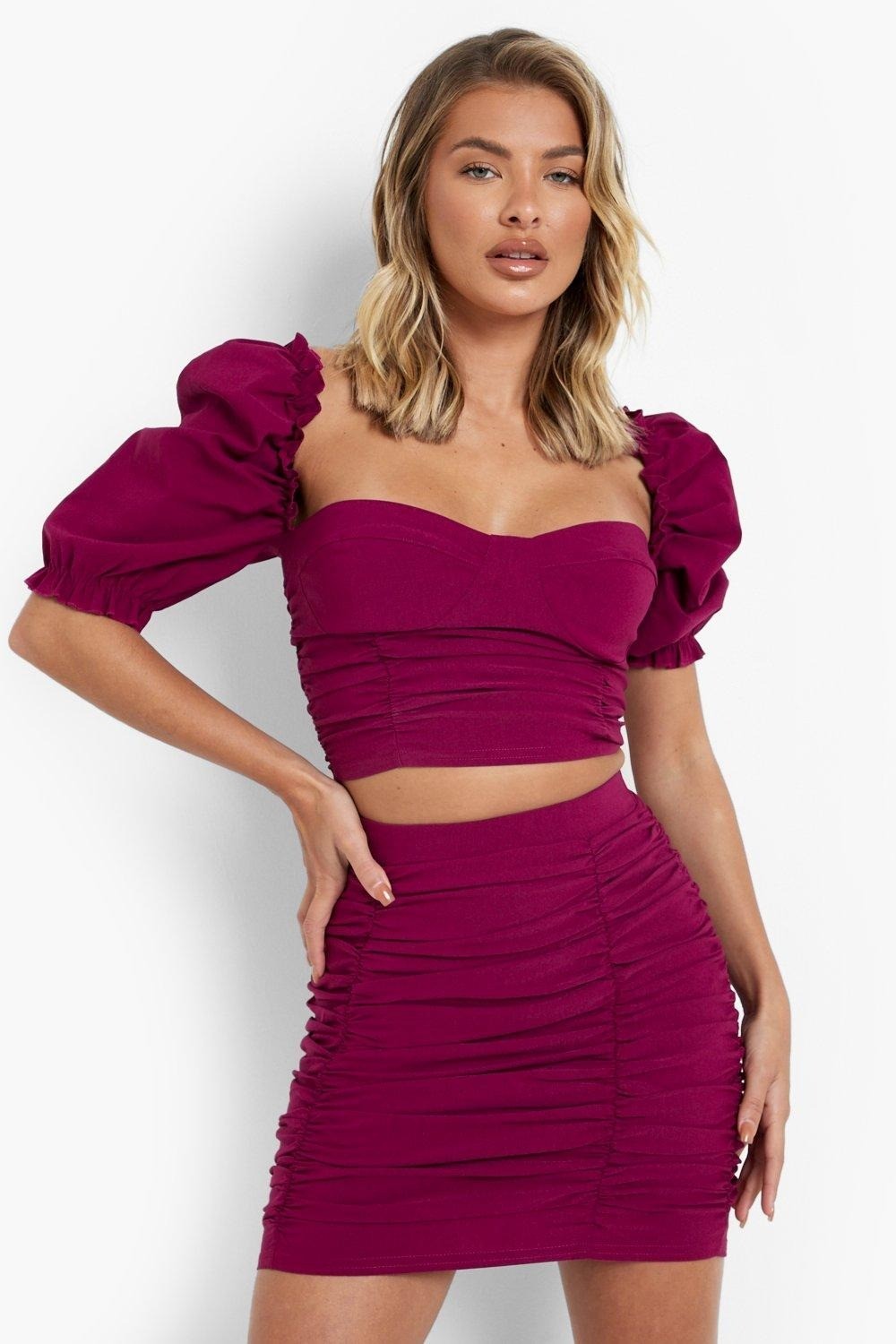 

Юбка Boohoo  фиолетовый 8527123003887, Юбка Boohoo 42 фиолетовый 8527123003887