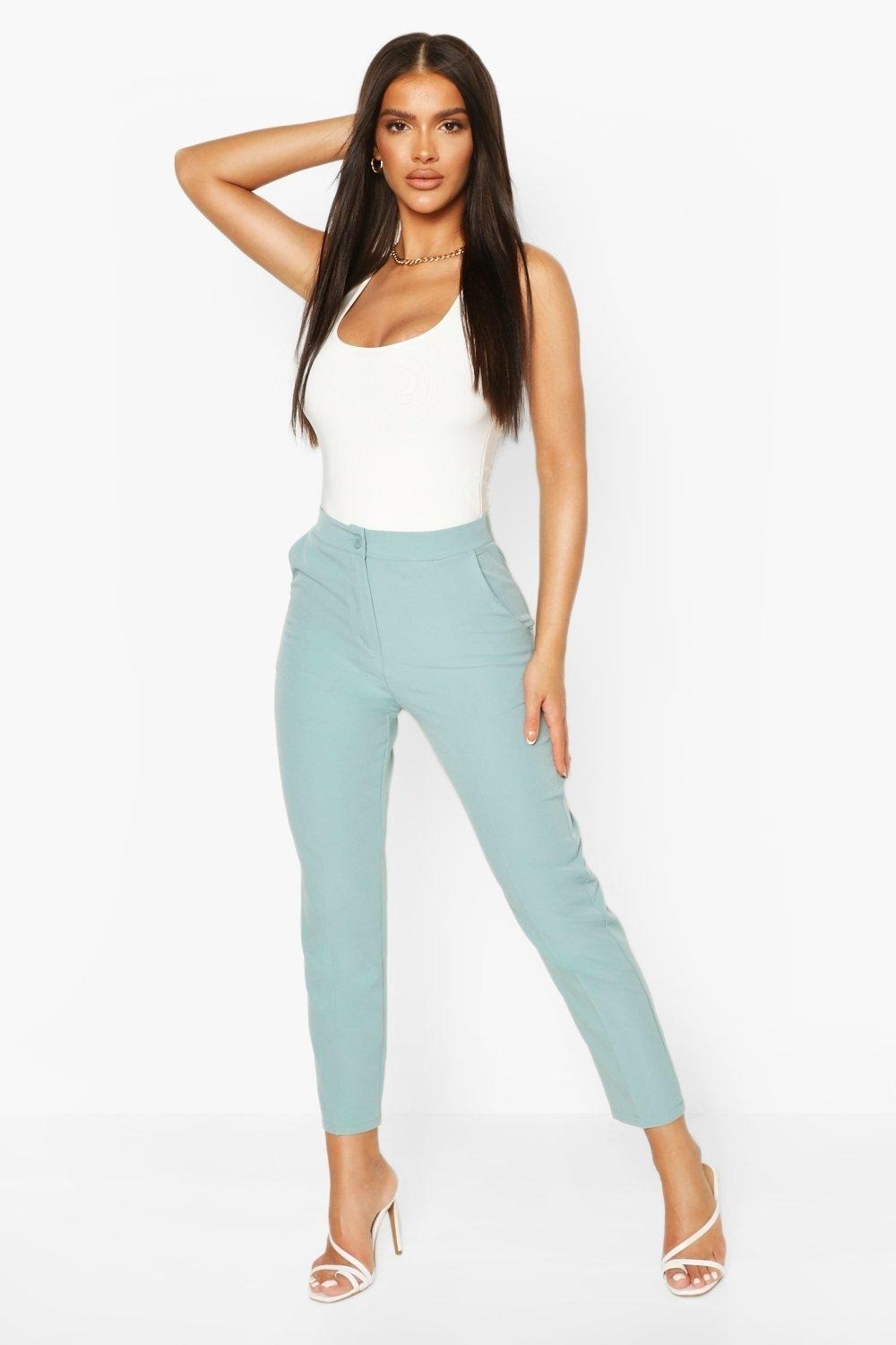 

Брюки Boohoo  зеленый 8527123004476, Брюки Boohoo L зеленый 8527123004476