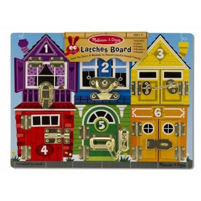 

Развивающая игрушка Melissa&Doug Деревянная доска с задвижками (MD13785)