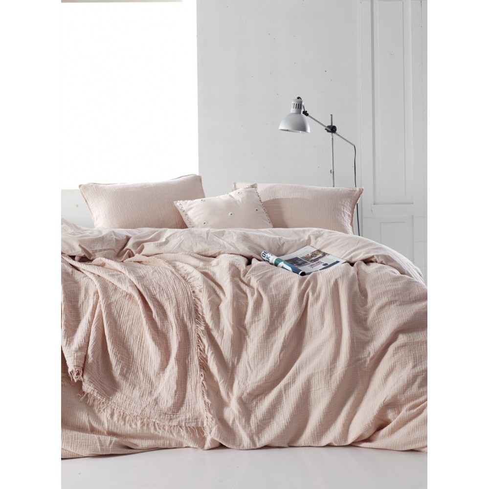 

Комплект постельного белья SoundSleep Muslin pastel pink евро
