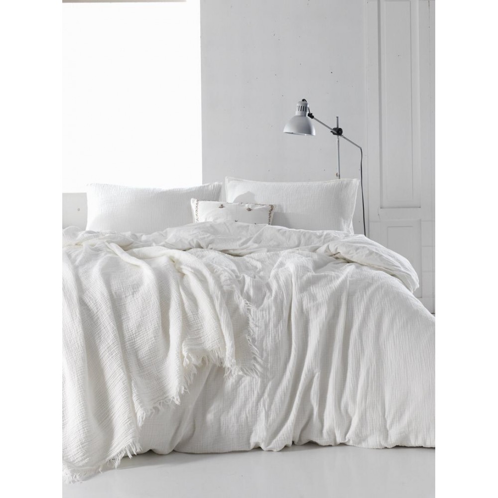 

Комплект постельного белья SoundSleep Muslin white семейный