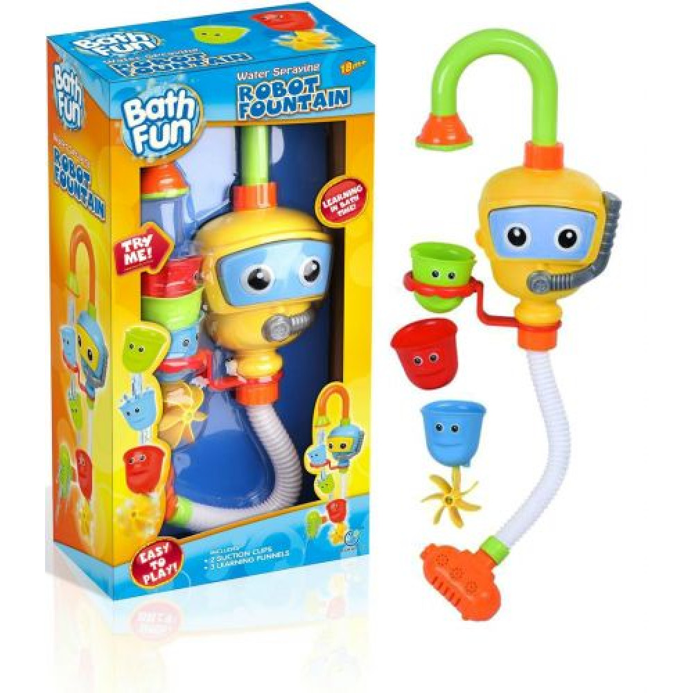 

Детская развлекательная игрушка Bath Fun для купания Robot Fountain 9908 Водопад Волшебный кран Жёлтый (111490)