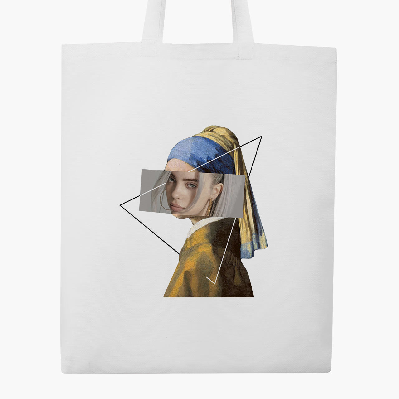 

Эко сумка шоппер Ренессанс-Билли Айлиш (Renaissance Billie Eilish) (9227-1206) 41x35 см Белый