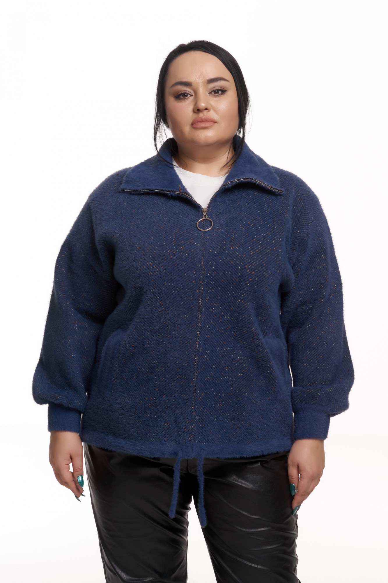

Короткий Кардиган 4 Сезони. Натуральна Шерсть Альпаки AP-16  Dark Blue, Короткий Кардиган 4 Сезони. Натуральна Шерсть Альпаки AP-16 L Dark Blue