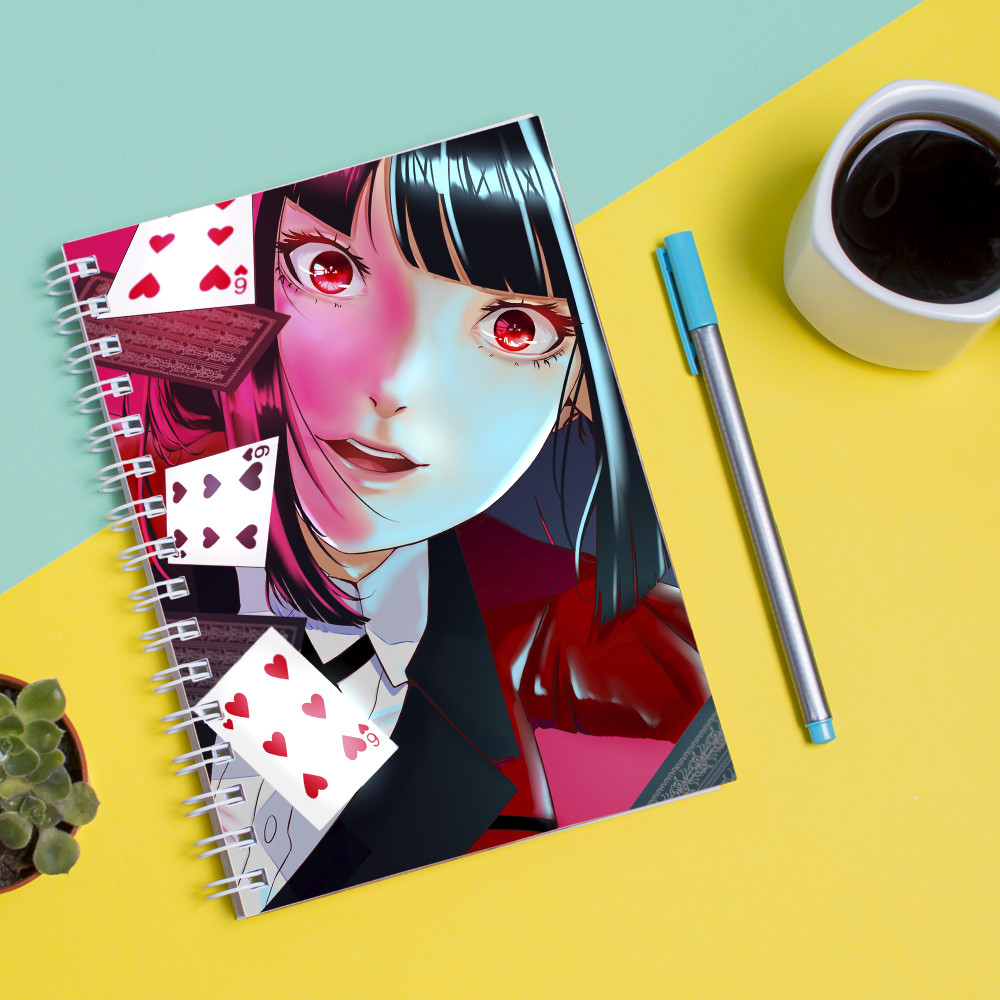 

Скетчбук Sketchbook для рисования с принтом Kakegurui Compulsive Gambler Безумный азарт