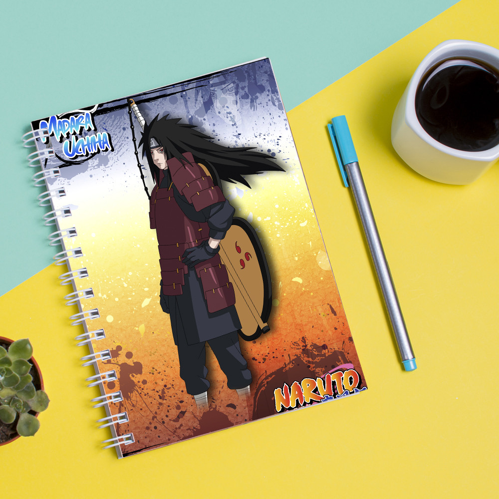 

Скетчбук Sketchbook для рисования с принтом Naruto Наруто Мадара