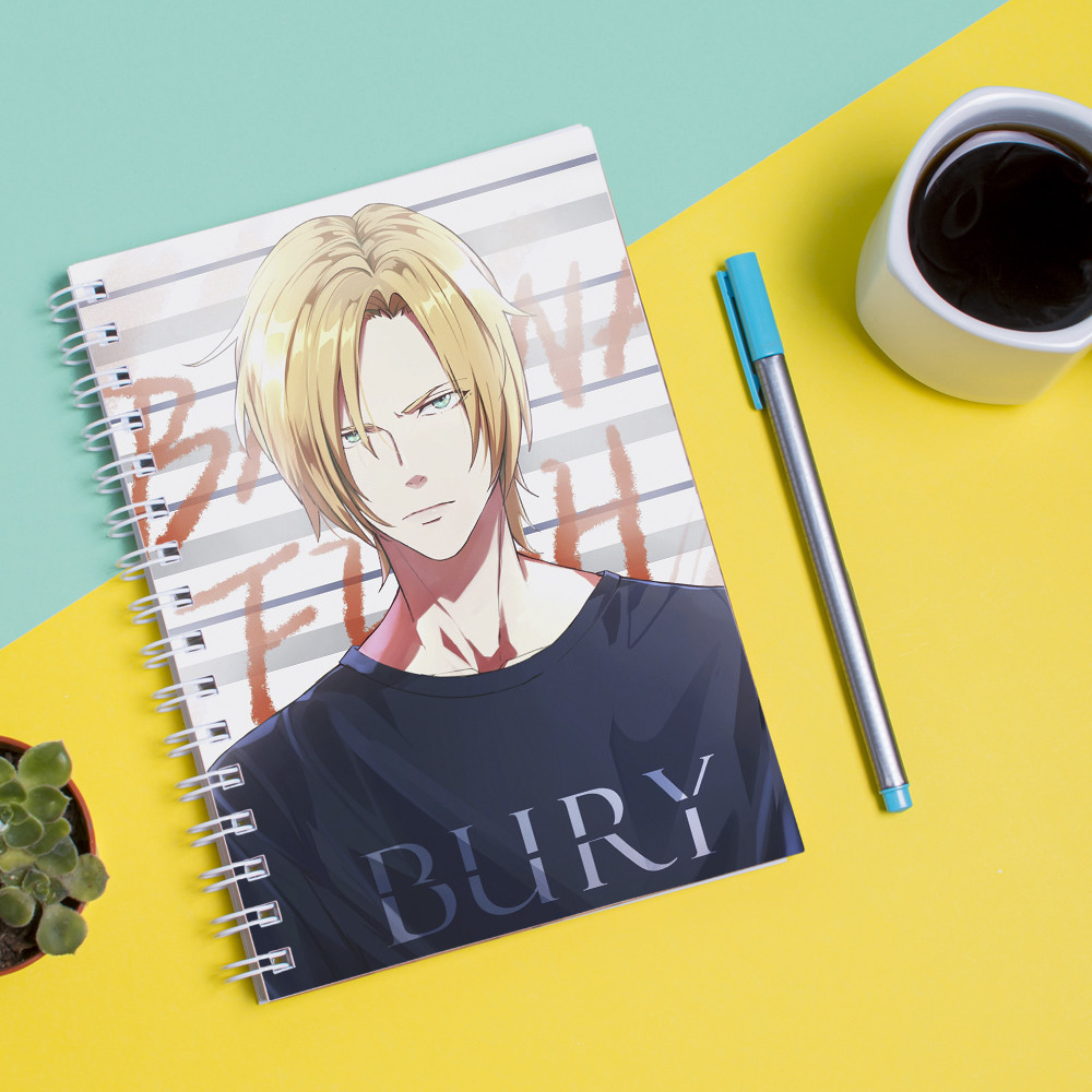 

Скетчбук (Sketchbook) для рисования с принтом "Banana Fish - Банановая рыба 1"