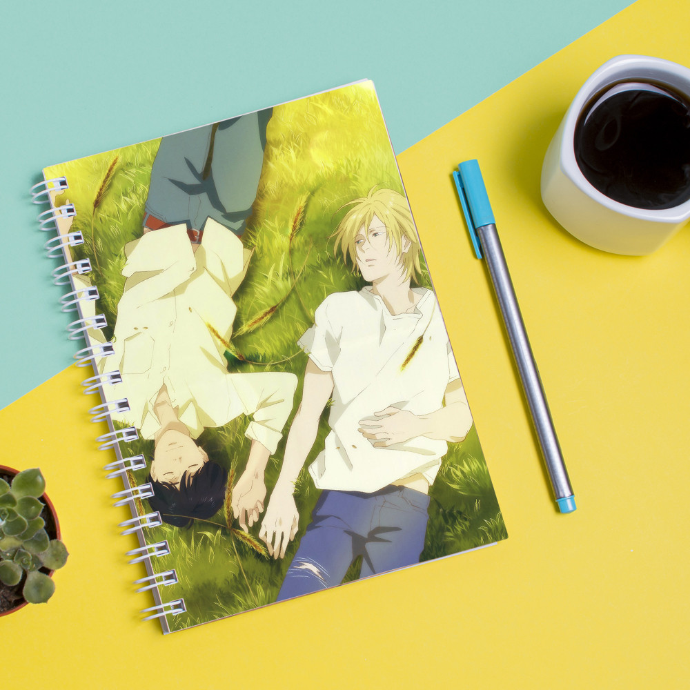 

Скетчбук (Sketchbook) для рисования с принтом "Banana Fish - Банановая рыба"