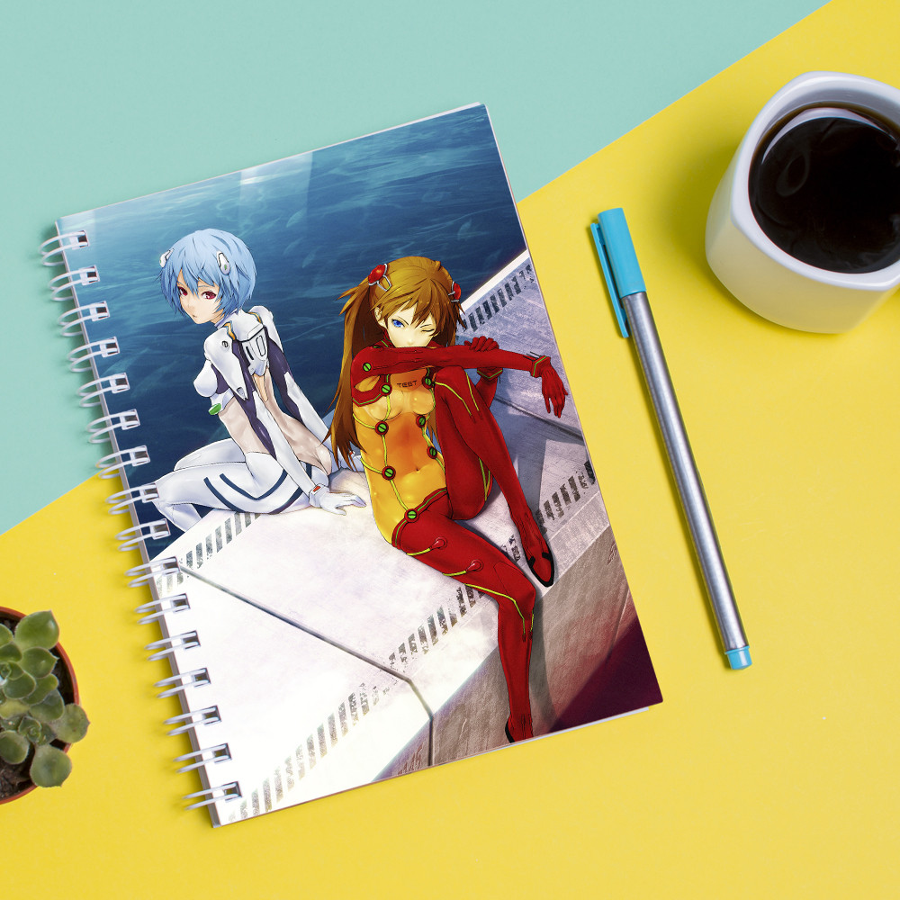 

Скетчбук Sketchbook для рисования с принтом Neon Genesis Evangelion Евангелион нового поколения EVA Ева 6