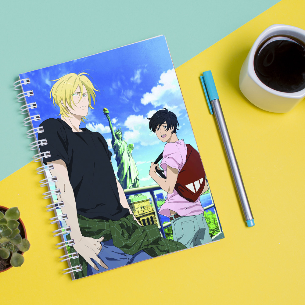 

Скетчбук (Sketchbook) для рисования с принтом "Banana Fish - Банановая рыба 4"