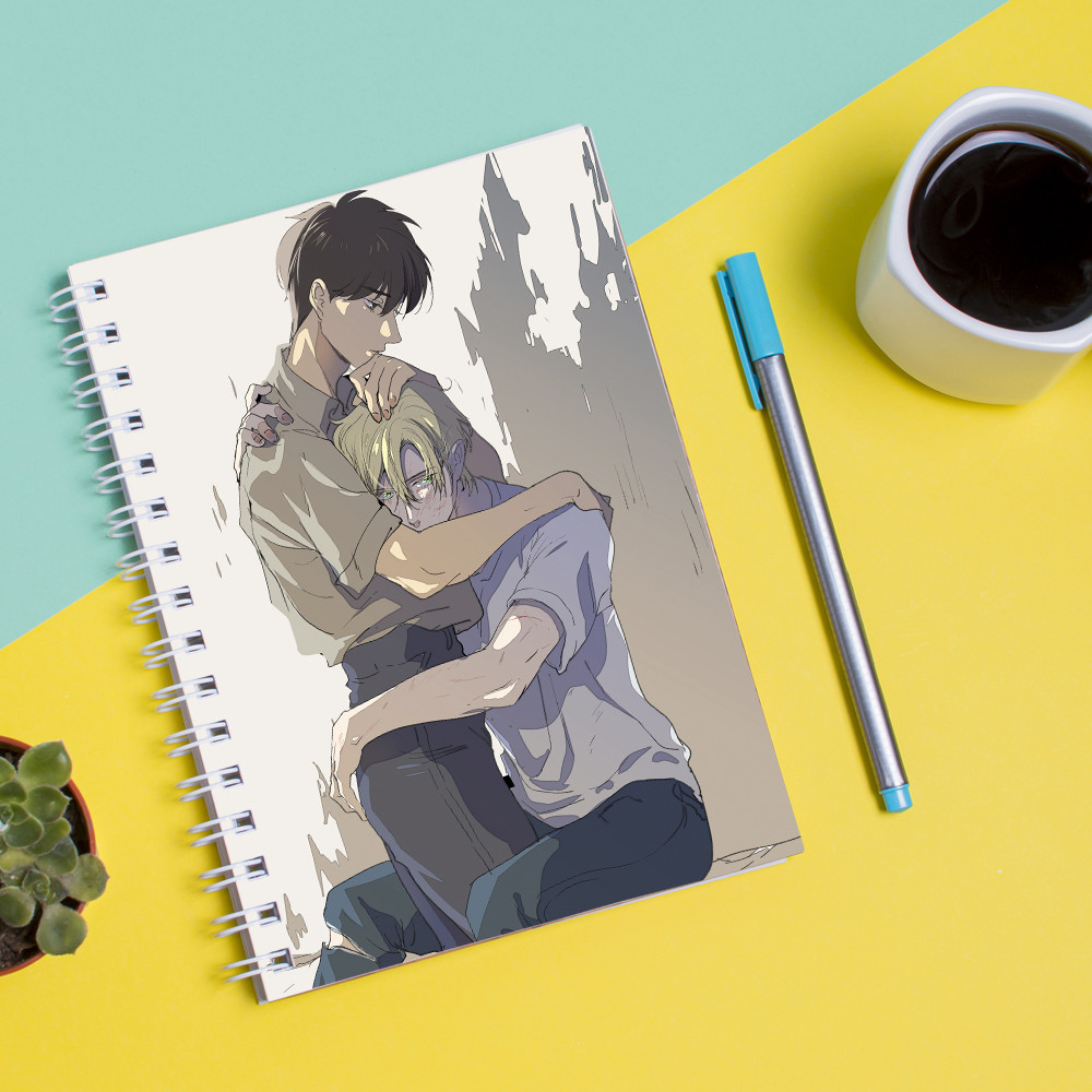 

Скетчбук (Sketchbook) для рисования с принтом "Banana Fish - Банановая рыба 3"