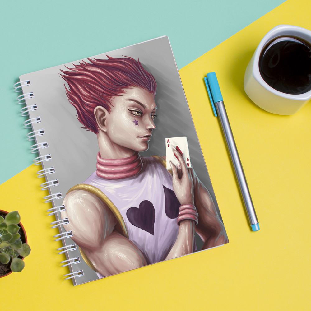 

Скетчбук Sketchbook для рисования с принтом Hisoka Morou-Хисока 2