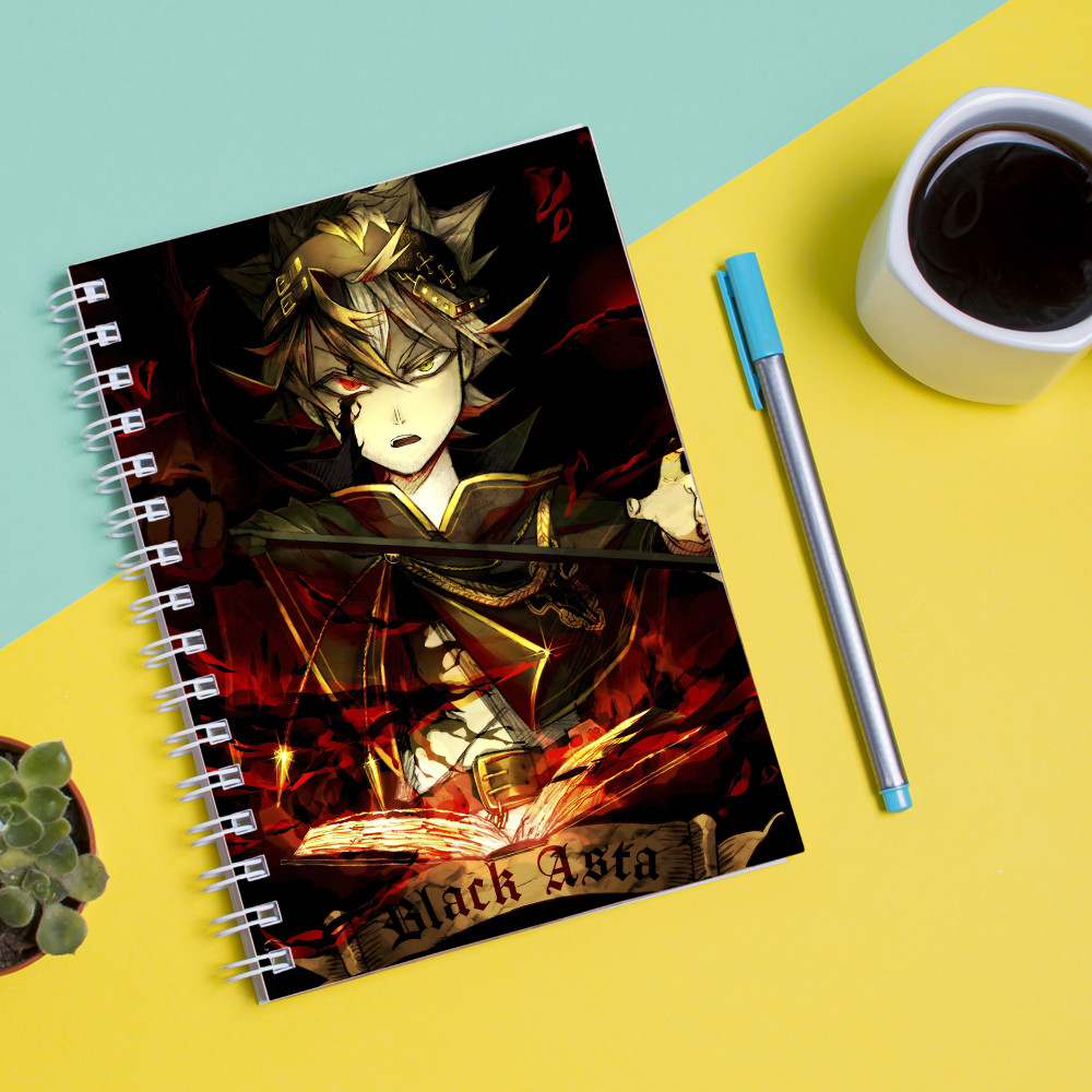 

Скетчбук Sketchbook для рисования с принтом Чёрный клевер