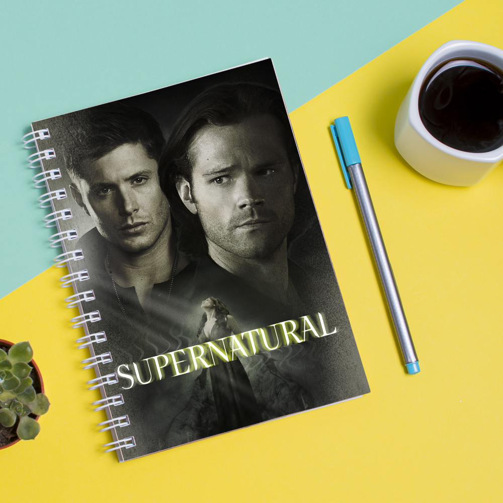 

Скетчбук Sketchbook для рисования с принтом Supernatural - Сверхъестественное 3