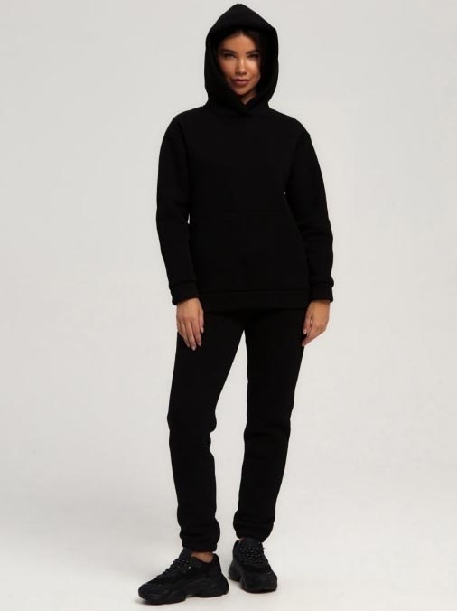 Акція на Спортивний костюм Kodor Winter Fleece-cotton КТЖ1011 XL (48-50) Чорний від Rozetka
