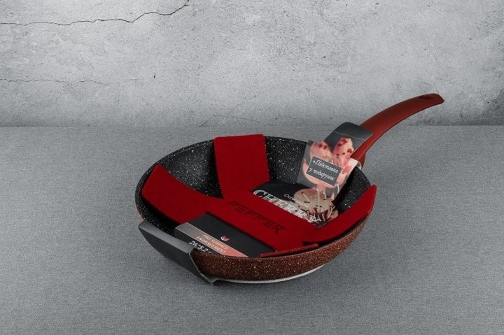 

Сковородка PR-2109-24 'CHERRY' LAVA-STONE 24x5,0 cм, PEPPER